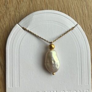 Oceano Pearls gold vermeil necklace with real pearl